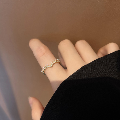 韓国ファッション オシャレ 記念日 誕生日 可愛い 金メッキ プレゼント 指輪